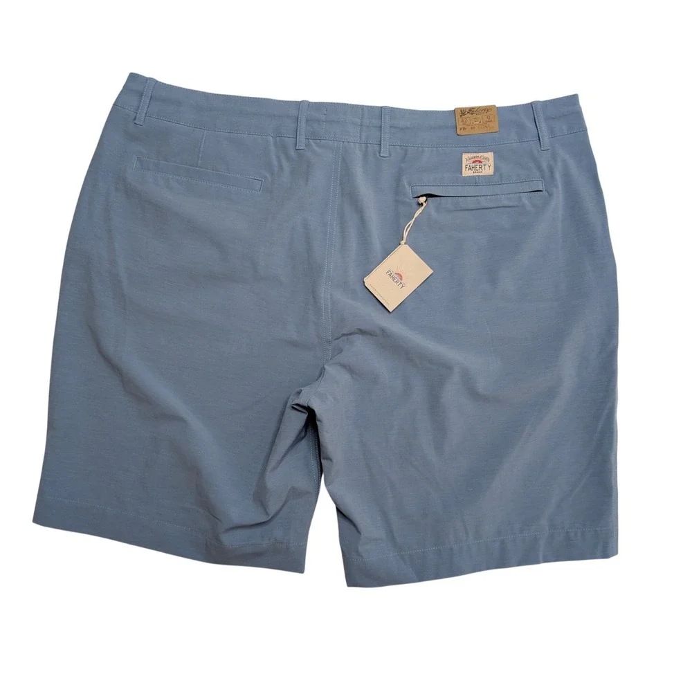 NWT Faherty Belt Loop All Day Shorts Mens 42 Blue 9
